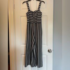 Xhilaration stripped jumpsuit